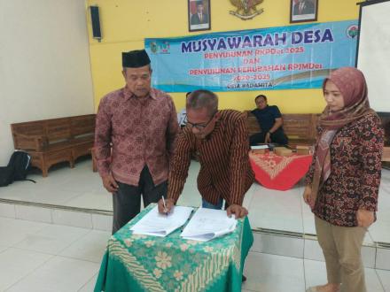 PERENCANAAN DESA MELALUI MUSDES RKPDes 2025 & PERUBAHAN RPJMDes 2020-2025
